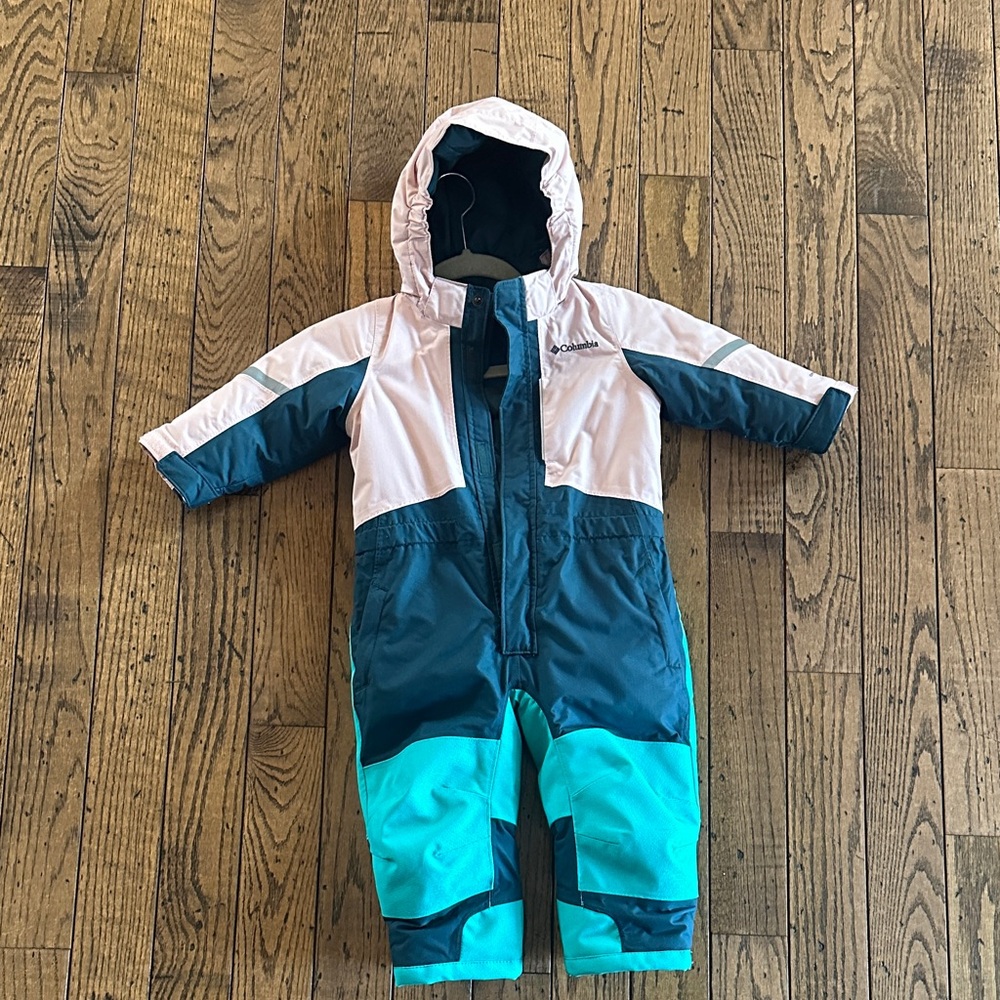 Columbia Pink and Teal Winter Snowsuit